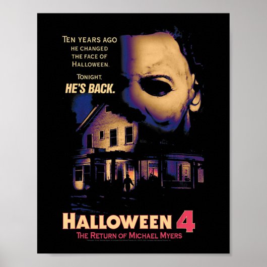 Halloween House en Mask Poster (Voorkant)