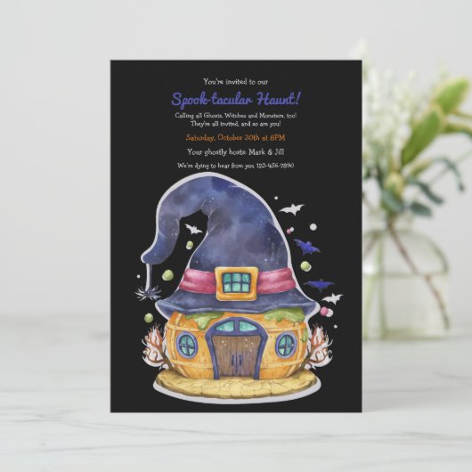 Halloween House Kaart (Staand voorkant)