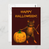 Halloween House Mouse Briefkaart (Voorkant / Achterkant)