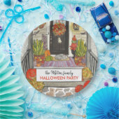 Halloween House Party Papieren Bordje (Feest)