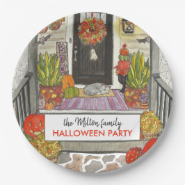 Halloween House Party Papieren Bordje