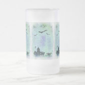 Halloween House | Spiers en vleermuizen. Matglas Bierpul (Center)