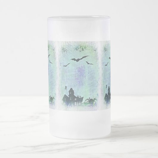 Halloween House | Spiers en vleermuizen. Matglas Bierpul (Center)