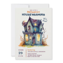 Halloween House Warming Haunted Home Waterverf