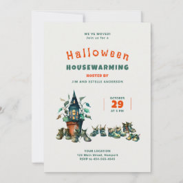 Halloween House Warming We verhuisden Gremlin scho Kaart