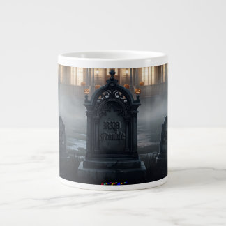 Halloween House With Frankie, Dark Gray Grote Koffiekop