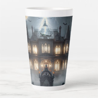 Halloween House With Frankie, Dark Gray Latte Mok