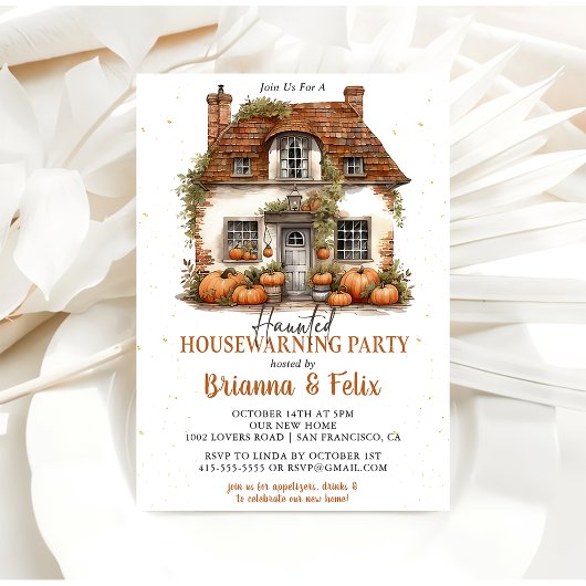  Halloween Housewarming Feest  Kaart