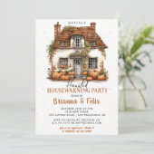 Halloween Housewarming Feest  Kaart (Staand voorkant)
