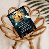 Halloween Housewarming Hekser en Tovenaar Verzamel Kaart