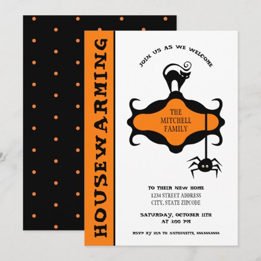 Halloween Housewarming Party (Voorkant / Achterkant)