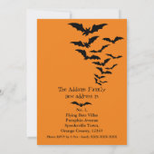 Halloween Housewarming Party en New Address Aankondiging (Achterkant)