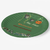 Halloween Housewarming Party Gremlin schoenen groe Papieren Bordje (Gekanteld)