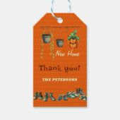 Halloween Housewarming Party Gremlins Dank u Cadeaulabel (Voorkant)