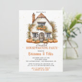 Halloween Housewarming Party Kaart (Staand voorkant)