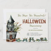 Halloween Housewarming Party Plant Schoen Terracot Kaart (Voorkant)