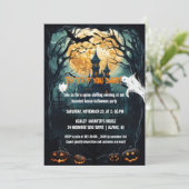 Halloween Housewarming Spookhuis Nieuw Huis Kaart (Staand voorkant)