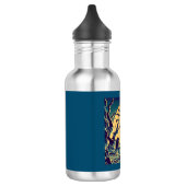 Halloween - houtsnede stijl 6 waterfles  (Links)