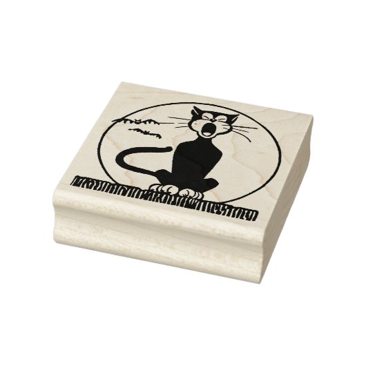 HALLOWEEN HOWLNG CAT-RUBBERSTEMP RUBBERSTEMPEL (Stempel)