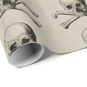 Halloween (huid en kruisbeenderen) cadeaupapier (Rol Hoek)