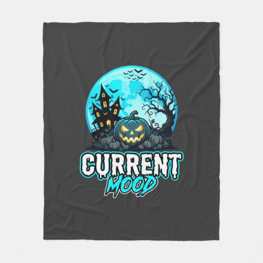 Halloween Huidige Stemming Geheime Pompoen Fleece Deken (Voorkant)