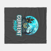 Halloween Huidige Stemming Geheime Pompoen Fleece Deken (Voorkant (Horizontaal))