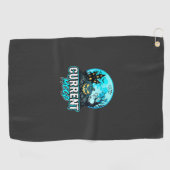 Halloween Huidige Stemming Geheime Pompoen Golfhanddoek (Horizontaal)