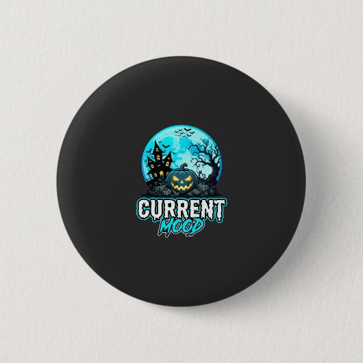 Halloween Huidige Stemming Geheime Pompoen Ronde Button 5,7 Cm (Voorkant)