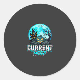 Halloween Huidige Stemming Geheime Pompoen Ronde Sticker