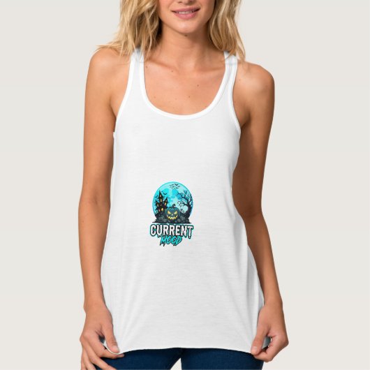 Halloween Huidige Stemming Geheime Pompoen Tanktop (Voorkant)