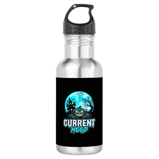 Halloween Huidige Stemming Geheime Pompoen Waterfles (Voorkant)