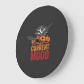 Halloween Huidige Stemming Pompoen Boom Ontwerp Grote Klok (Hoek)