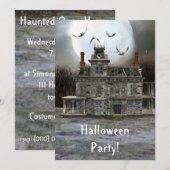 Halloween Huis 5 x 7 Uitnodiging (Voorkant / Achterkant)
