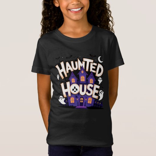 Halloween - Huis Hantée T-shirt (Voorkant)