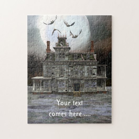 Halloween Huis puzzel (Verticaal)