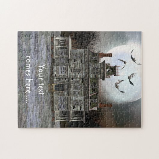 Halloween Huis puzzel Legpuzzel (Horizontaal)