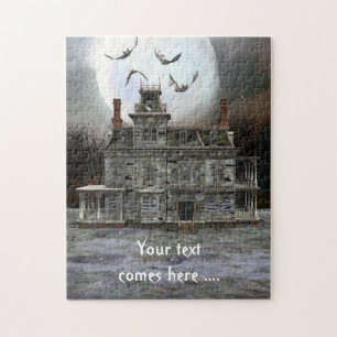 Halloween Huis puzzel Legpuzzel
