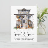 Halloween Huis | Voordeur bewegende aankondiging (Staand voorkant)