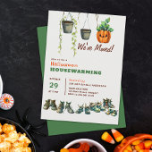 Halloween Huis Warming Monster Schoenen Planten Gr Kaart