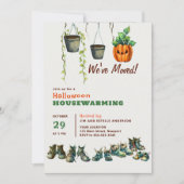 Halloween Huis Warming Monster Schoenen Planten Gr Kaart (Voorkant)