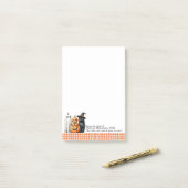Halloween Huisdieren Veterinaire Aangepaste Naam Post-it® Notes (Op bureau)