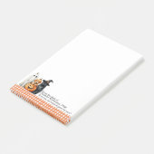 Halloween Huisdieren Veterinaire Aangepaste Naam Post-it® Notes (Schuin)