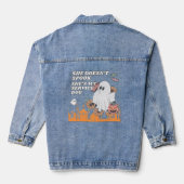 Halloween-hulphond Denim Jacket (Achterkant)