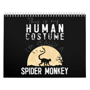 Halloween Human Spider Monkey Creepy Horror Kalender