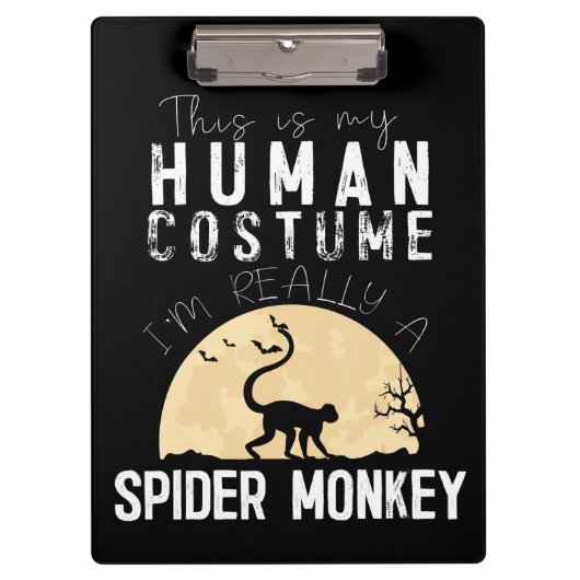 Halloween Human Spider Monkey Creepy Horror Klembord (Voorkant)