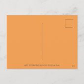 HALLOWEEN HUMMINGBIRD EN JACK O LANTERN WHIMSY FEESTDAGENKAART (Achterkant)