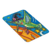 HALLOWEEN HUMMINGBIRD EN JACK O LANTERN WHIMSY MAGNEET (Rechterzijde)