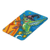 HALLOWEEN HUMMINGBIRD EN JACK O LANTERN WHIMSY MAGNEET (Linkerzijde)