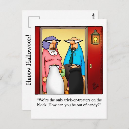 Halloween Humor Briefkaart (Voorkant / Achterkant)