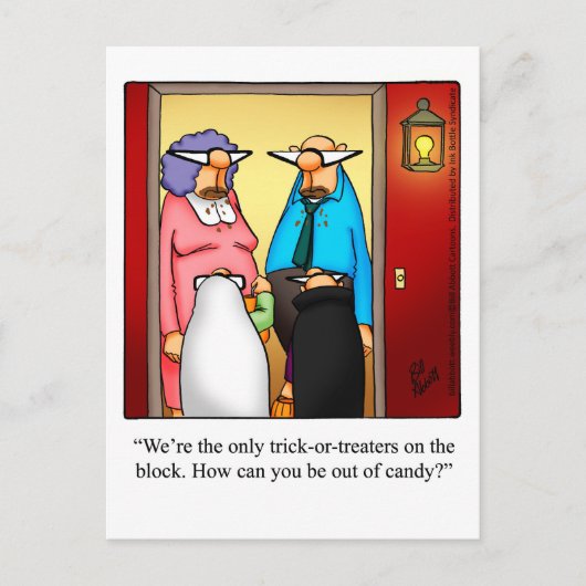 Halloween Humor Briefkaart (Voorkant)